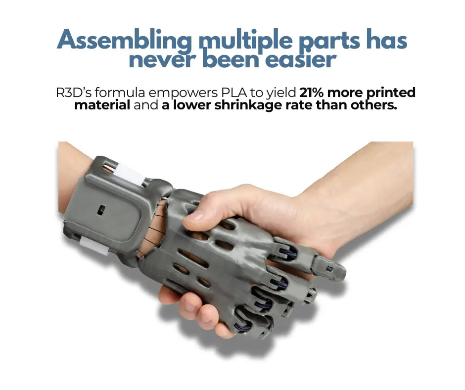 Ice Blue - R3D High Speed Matte PLA Filament - 1.75mm, 1kg R3D