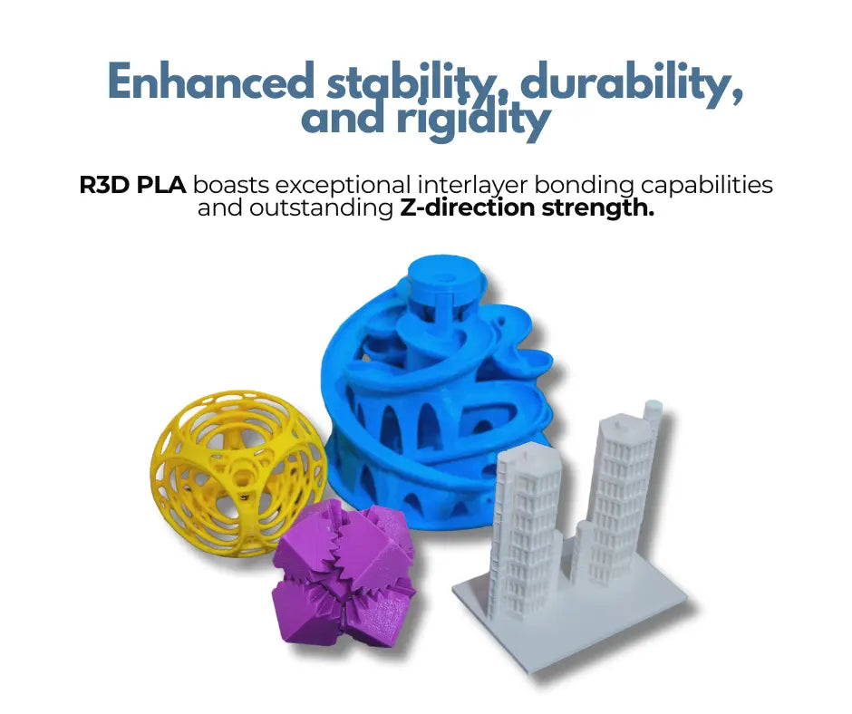 Ice Blue - R3D High Speed Matte PLA Filament - 1.75mm, 1kg R3D