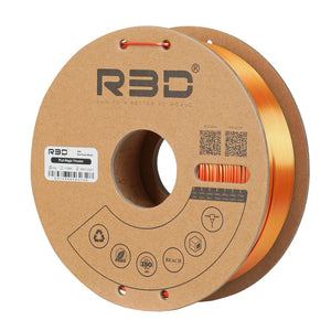 Red/Gold/Black - R3D Tri Colour Magic Silk PLA Filament - 1.75mm, 1kg