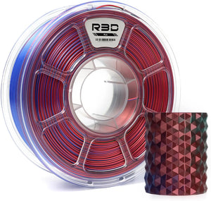 Red/Green/Blue - R3D Tri Colour Matte Magic PLA Filament - 1.75mm, 1kg