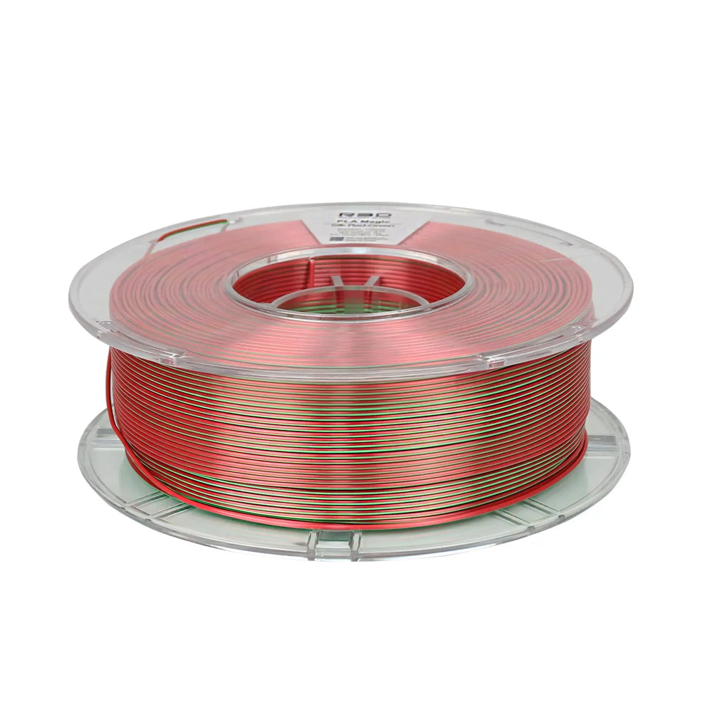 Red/Green - R3D Dual Colour Silk PLA Magic Filament - 1.75mm, 1kg R3D