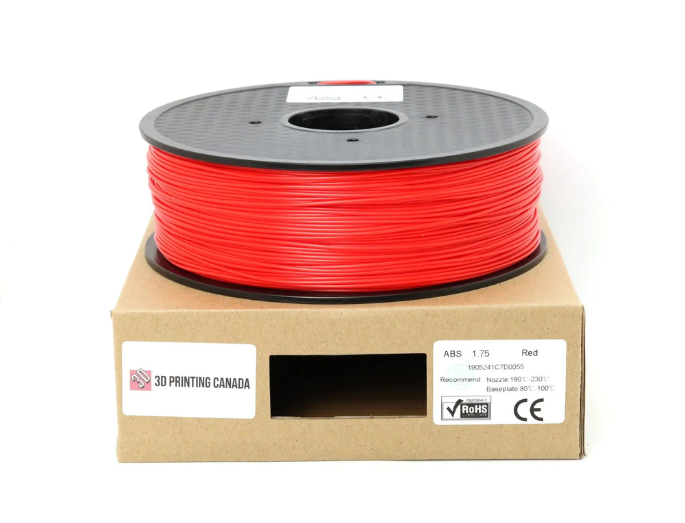 Red - Standard ABS Filament - 1.75mm, 1kg