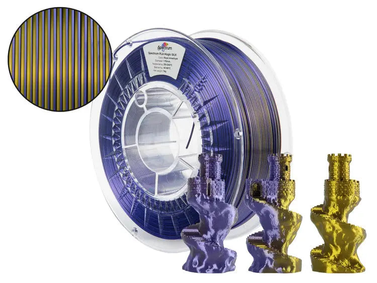Royal Amethyst - Spectrum PLA Magic SILK Filament - 1.75mm, 1kg Spectrum Filaments