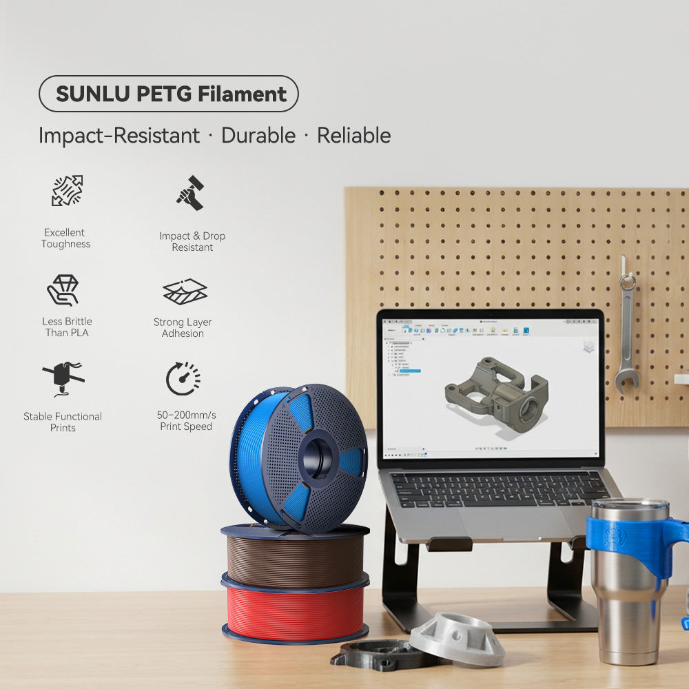 Sunlu PETG Filament - 1.75mm, 1kg 3D Printing Canada