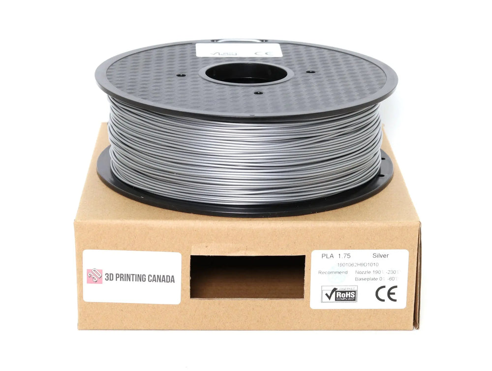 Plata - Filamento PLA estándar - 1,75 mm, 1 kg
