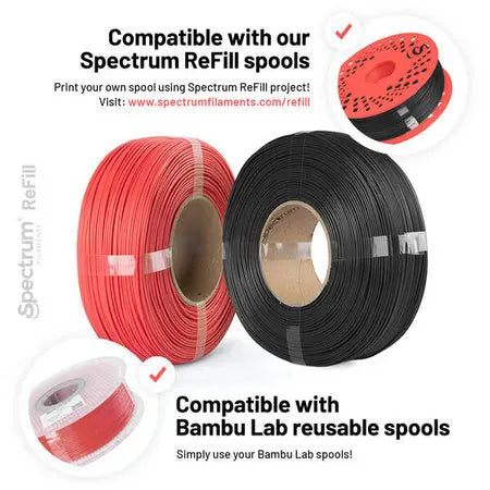 Silver Star - Spectrum Premium PLA Filament High Speed Refill - 1.75mm, 1kg Spectrum Filaments