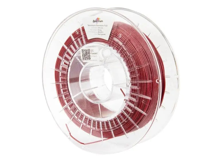 Sparkle Red - Filamento PLA con purpurina Spectrum - 1,75 mm, 0,5 kg
