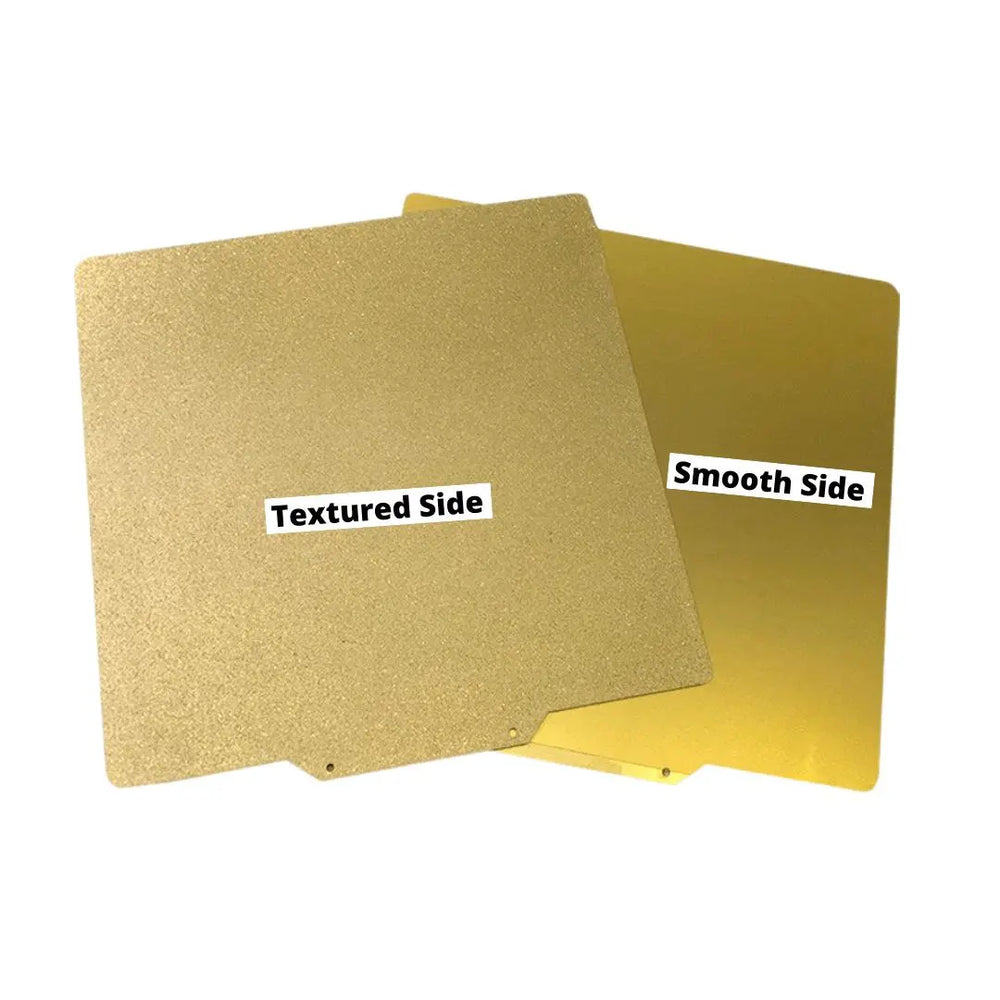 Superficie de acero para resorte PEI flexible lisa/texturizada con imán, 235 mm x 235 mm