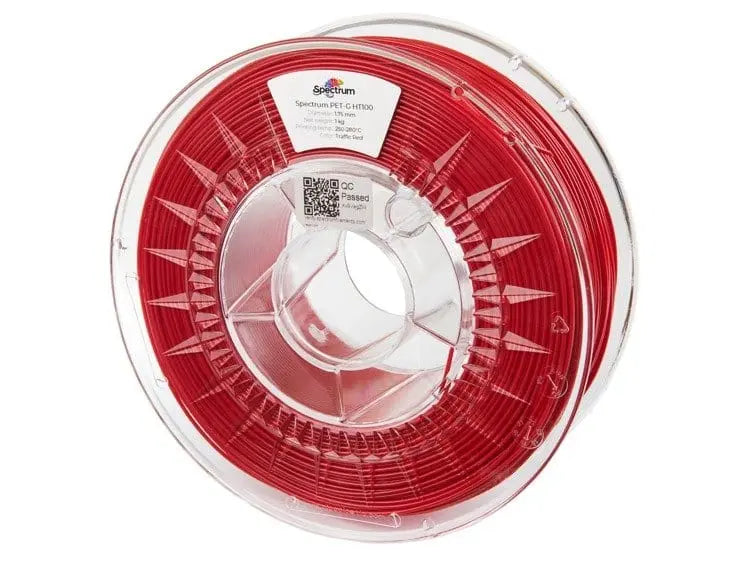 Rojo tráfico - Filamento Spectrum PET-G HT100 de 1,75 mm - 1 kg