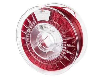 Filamento PCTG transparente rojo Spectrum Premium - 1,75 mm, 1 kg