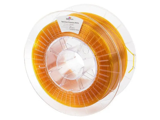 Amarillo Transparente - Filamento PETG Spectrum 1.75mm - 1 kg