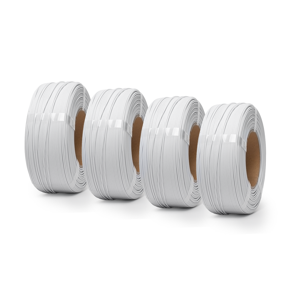 Matte White - Unveil Form Matte PETG Filament 4-Pack (4 × 1kg), Refill - 1.75mm Unveil Form