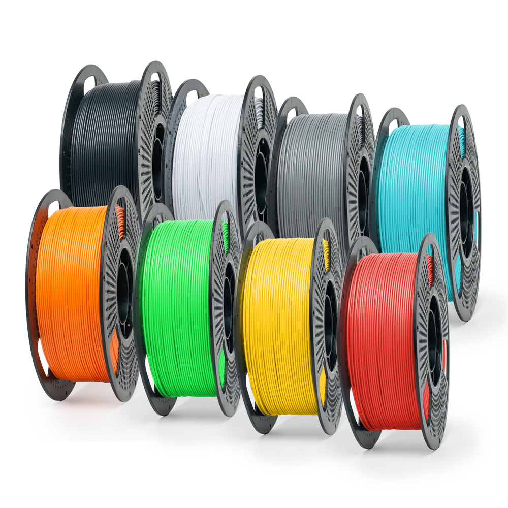 Matte Multi Colour Pack - Unveil Form Matte PETG Filament 8-Pack (8 × 1kg), With Spools - 1.75mm Unveil Form
