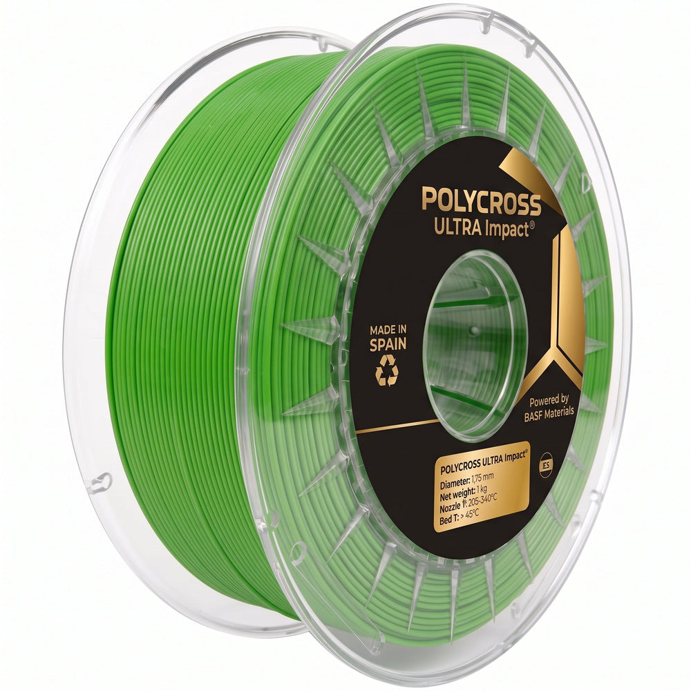 Green - Sakata Polycross Ultra Impact PLA Filament - 1.75mm, 1kg Sakata