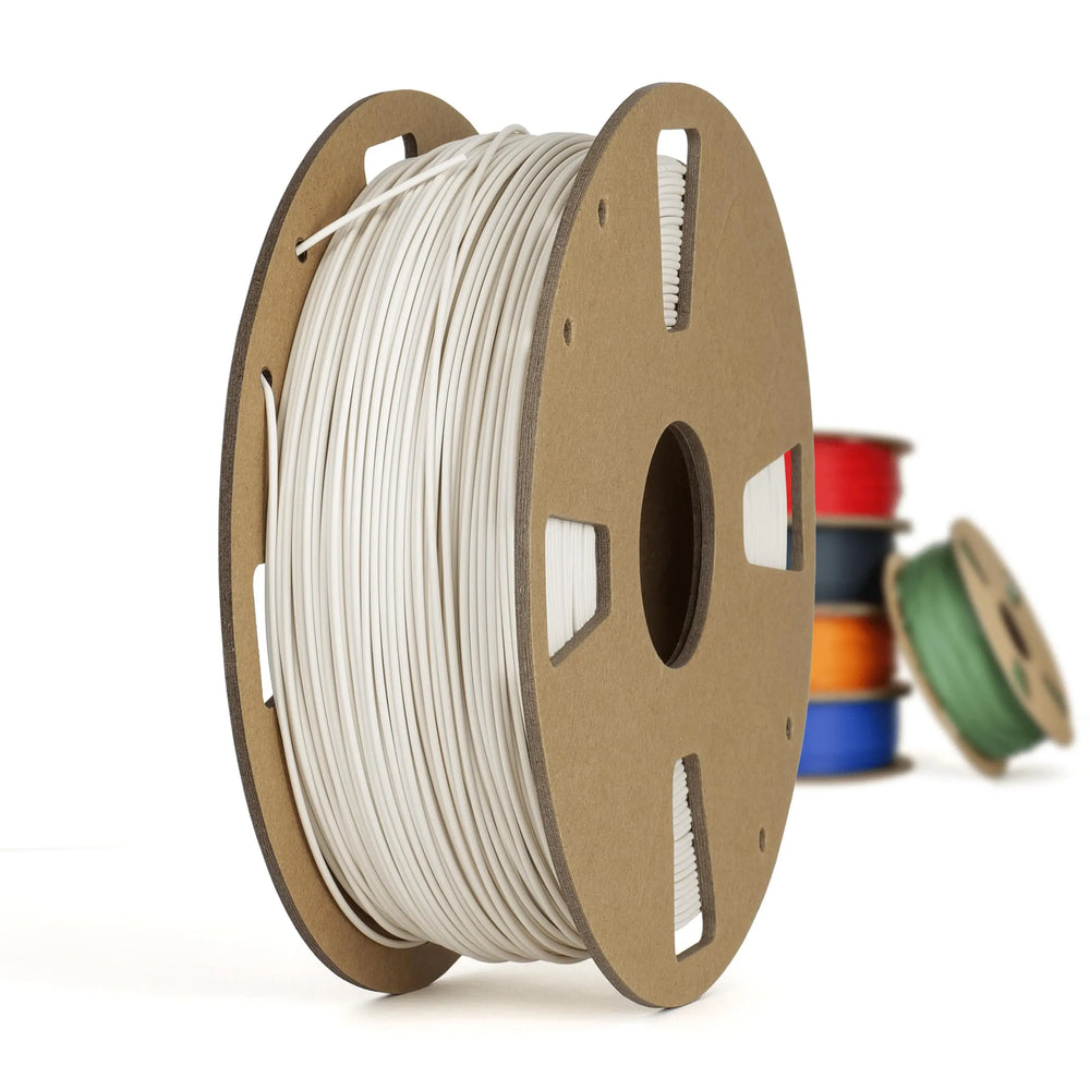 Blanco - Filamento Matte PLA+ fabricado en Canadá - 1.75mm, 1kg