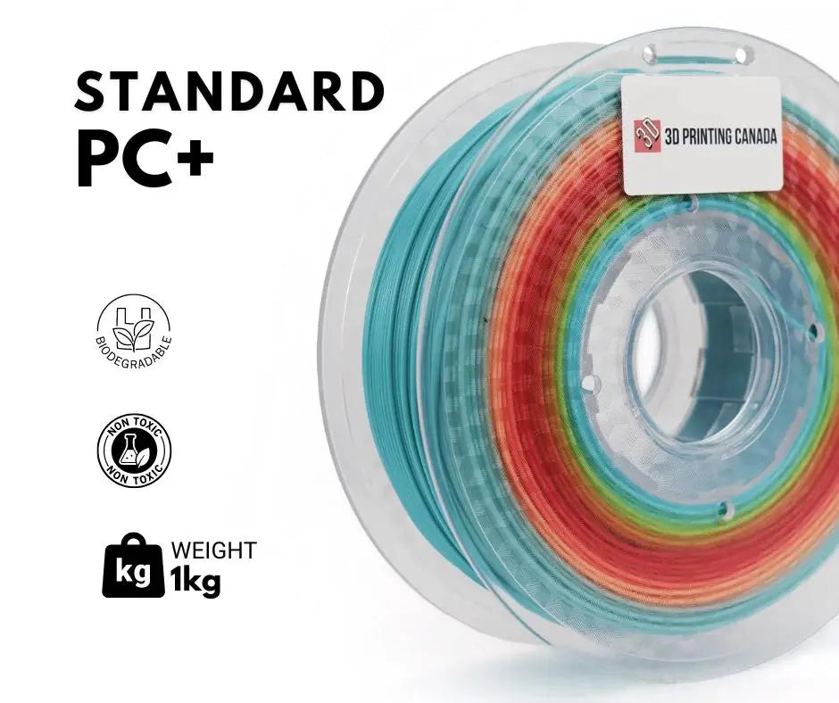 White - Standard PC+ Filament - 1.75mm, 1kg