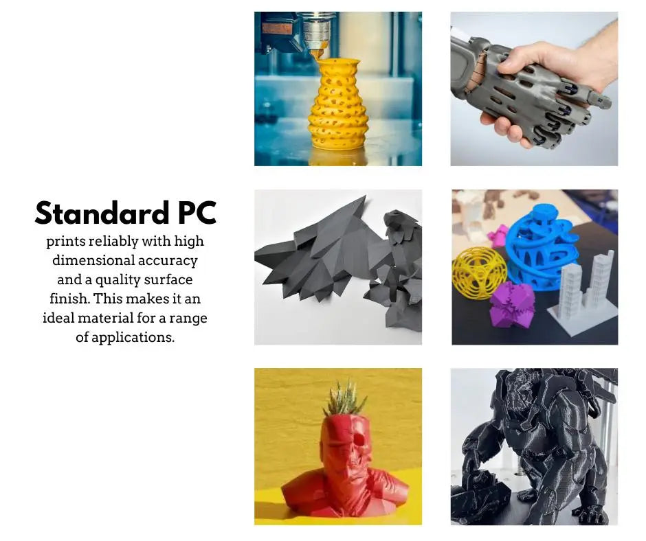 White - Standard PC+ Filament - 2.85mm, 10kg 3D Printing Canada