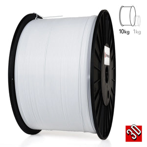 Blanco - Filamento PETG Estándar - 1.75mm, 10kg