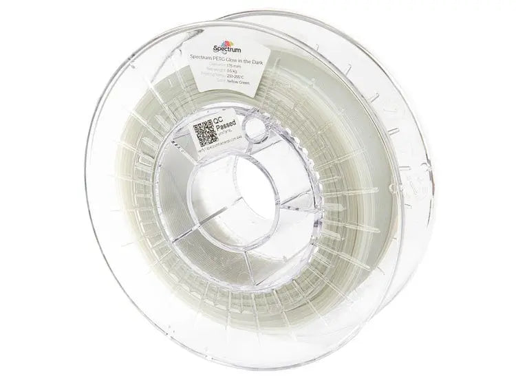 Amarillo-Verde - Filamento Spectrum PET-G que brilla en la oscuridad - 1,75 mm, 1 kg