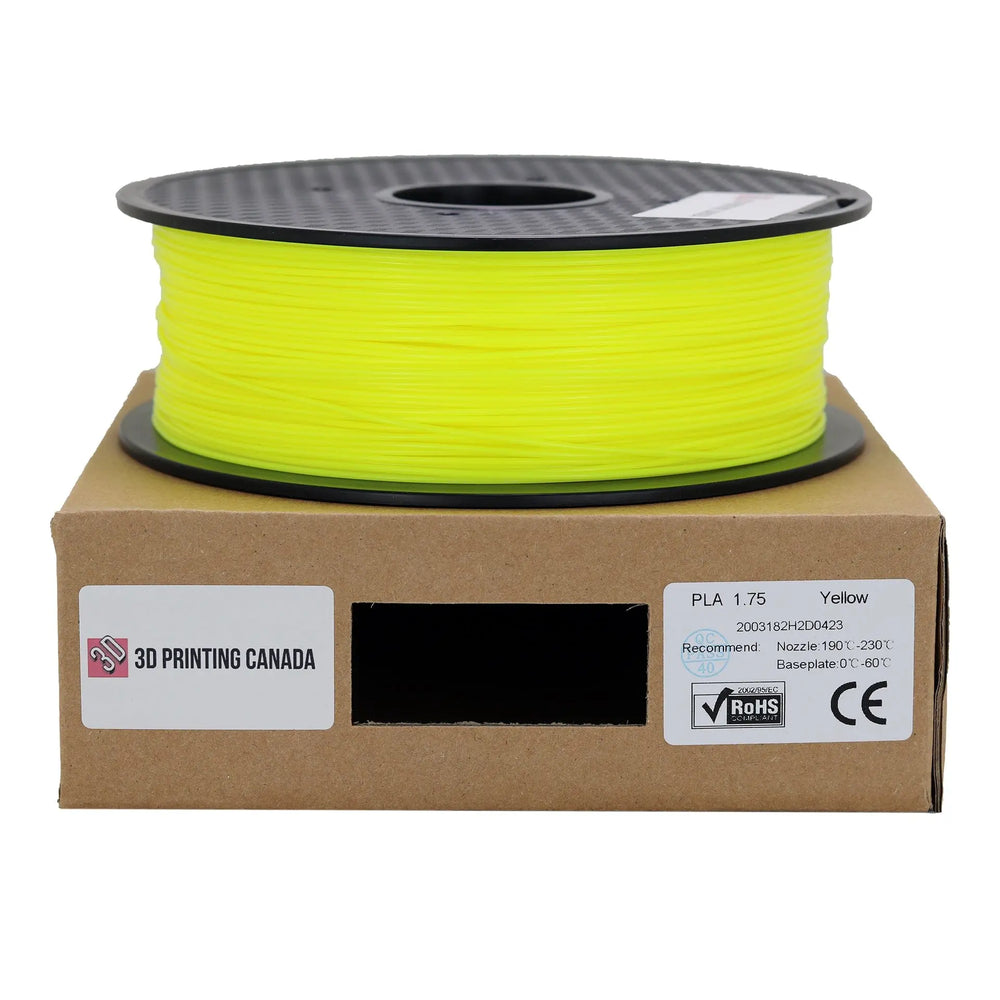 Yellow - Standard PLA Filament - 1.75mm, 1kg