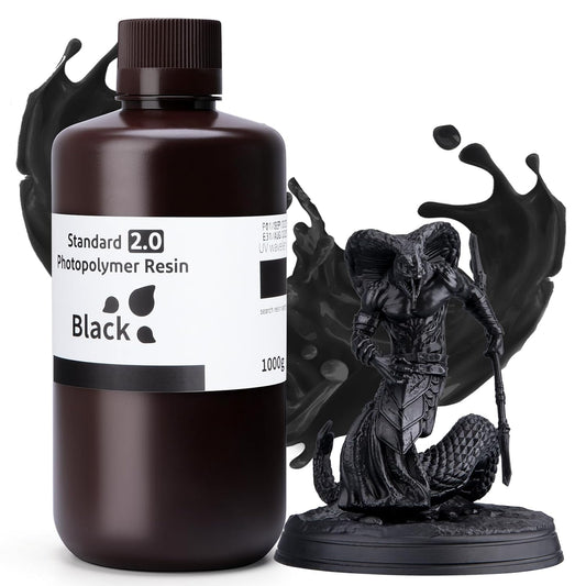 ELEGOO Black Standard 2.0 Resin 1000g