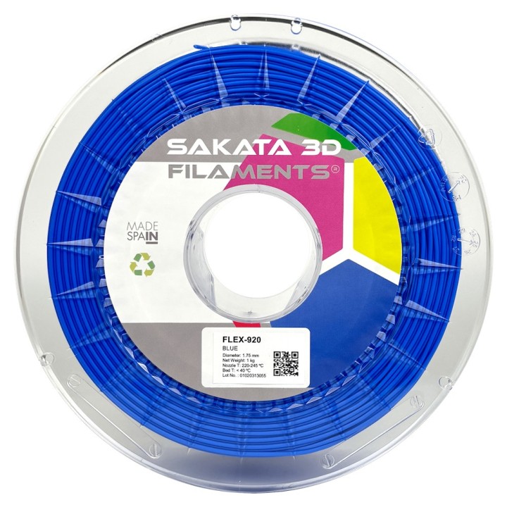 FleX-920 Blue Flexible Filament 1kg - Sakata 3D