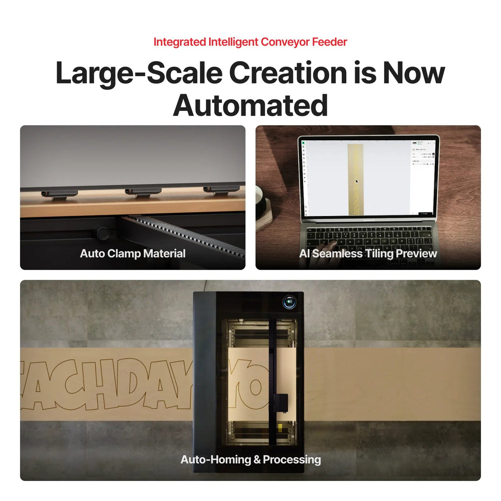 xTool P3 80W CO2 Laser Cutter with Intelligent Automation xTool