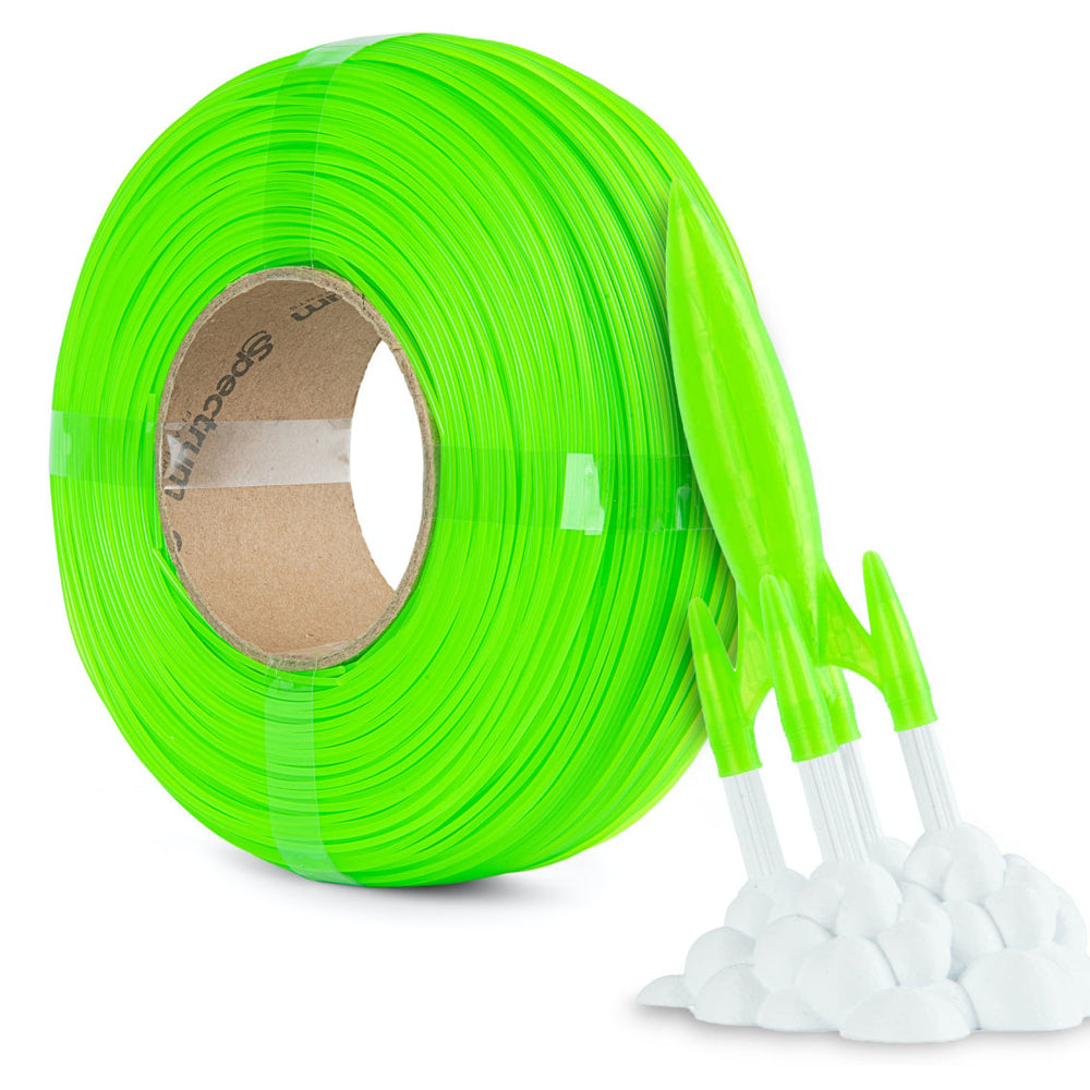 Neon Green UV - Spectrum Premium PLA Filament High Speed Refill - 1.75mm, 1kg Spectrum Filaments