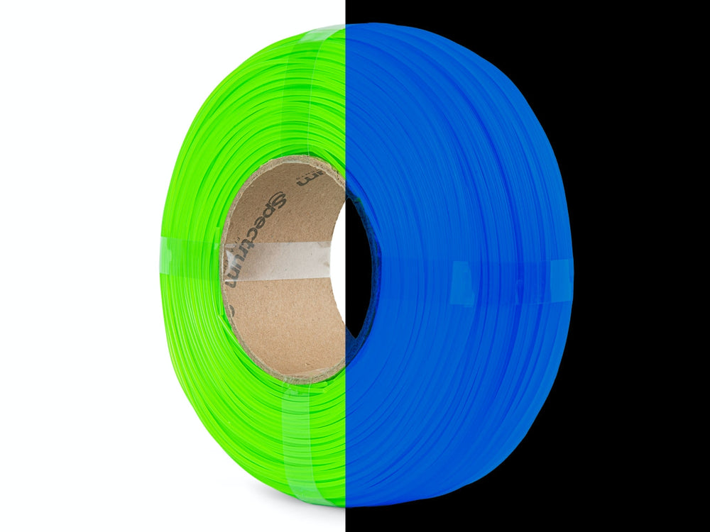 Neon Green UV - Spectrum Premium PLA Filament High Speed Refill - 1.75mm, 1kg Spectrum Filaments