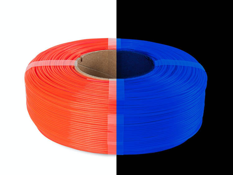 Neon Orange UV - Spectrum Premium PLA Filament High Speed Refill - 1.75mm, 1kg Spectrum Filaments