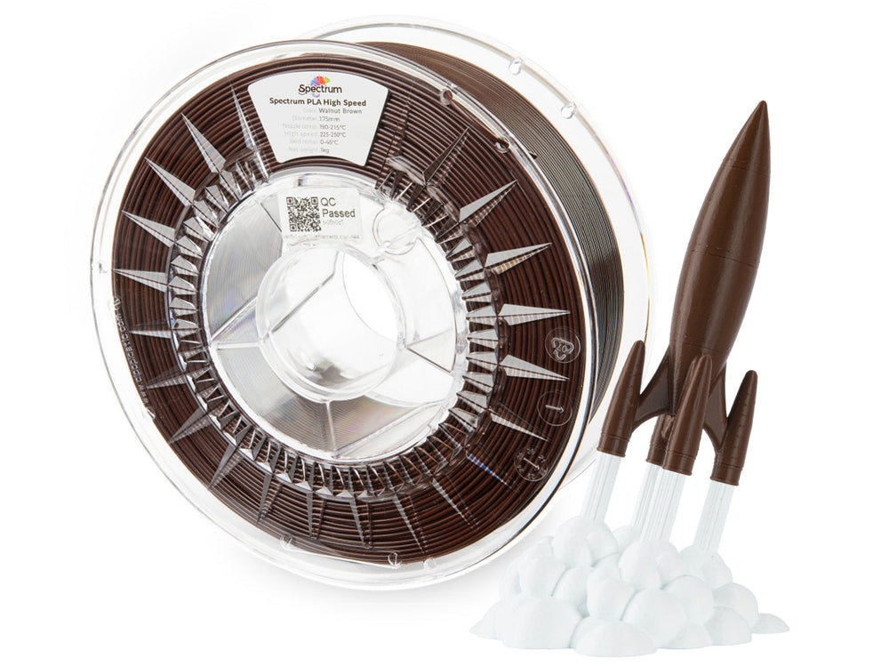 Walnut Brown - Spectrum Premium PLA Filament High Speed - 1.75mm, 1kg Spectrum Filaments
