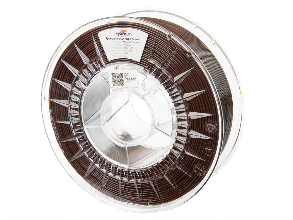 Walnut Brown - Spectrum Premium PLA Filament High Speed - 1.75mm, 1kg Spectrum Filaments