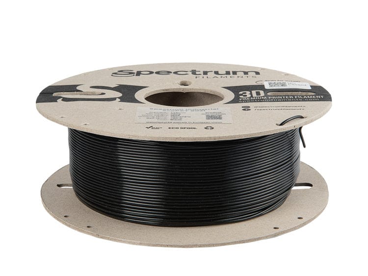 Black - 1.75mm Spectrum ecoPETG 9021 Filament - 0.75 kg
