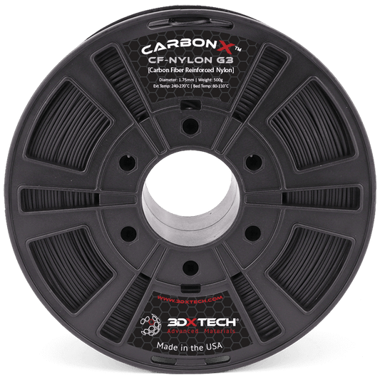 Negro - Filamento de nailon 3DXTech CarbonX™ PA6+CF [Gen3] de 1,75 mm - 0,5 kg