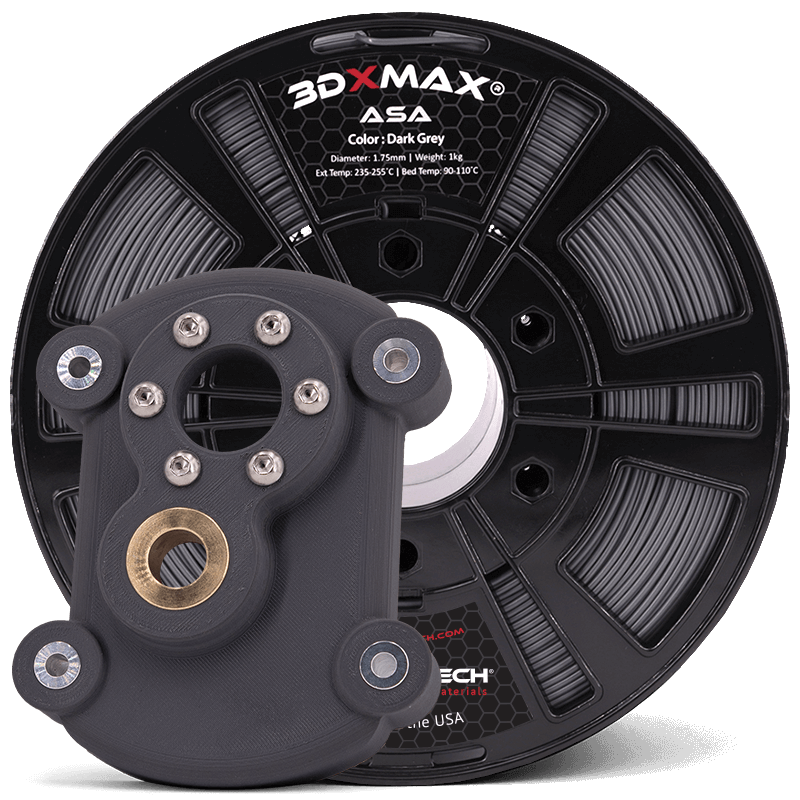Gris oscuro - Filamento 3DXTech 3DXMAX® ASA de 1,75 mm - 1 kg