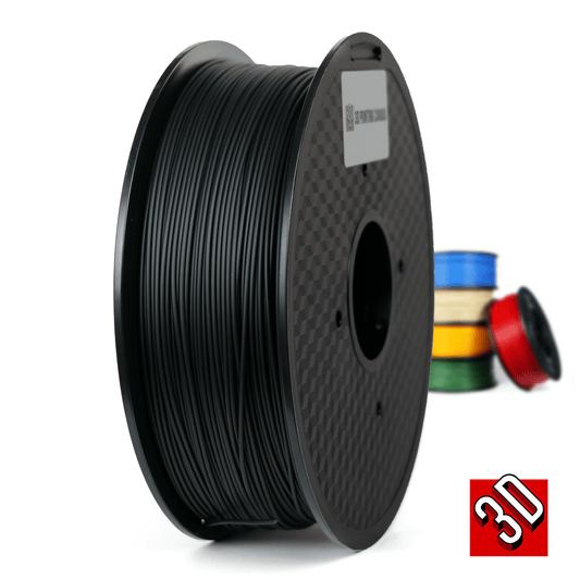 Negro - Filamento PLA flexible estándar - 1,75 mm, 1 kg