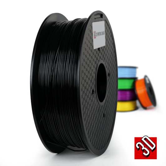 Negro - Filamento PC+ estándar - 1,75 mm, 1 kg
