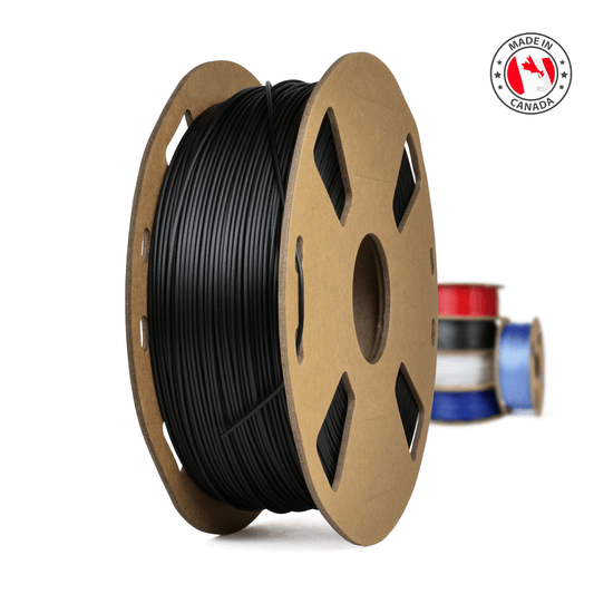 Carbon Fiber - Canadian-made PETG+ Filament - 1.75mm, 1 kg