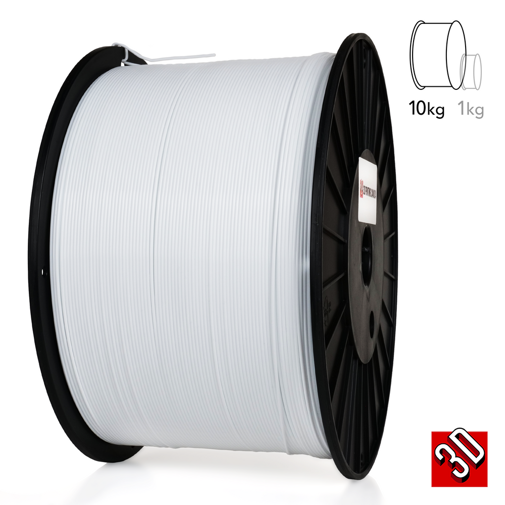 White - Standard PLA Filament - 1.75mm, 10kg