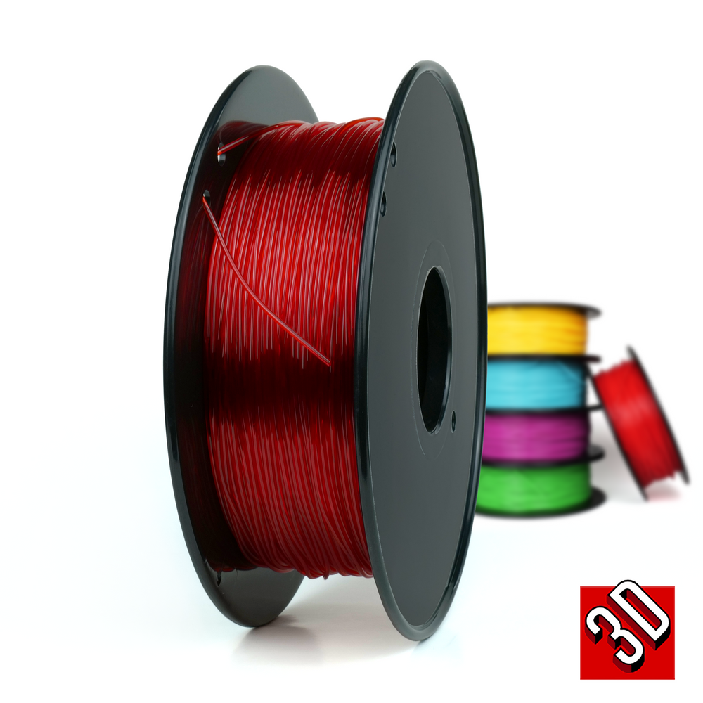 Rojo transparente - TPU de 1,75 mm (comparable a Sainsmart) - 0,8 kg