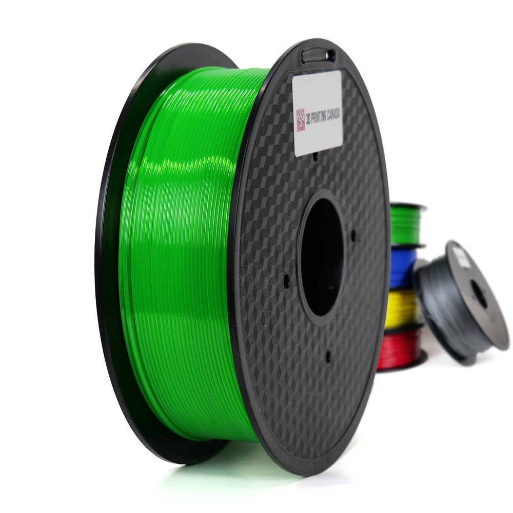 Transparent Green - Standard PETG Filament - 1.75mm, 1kg