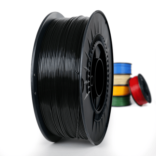 Negro - Filamento PETG económico - 1,75 mm, 4,5 kg