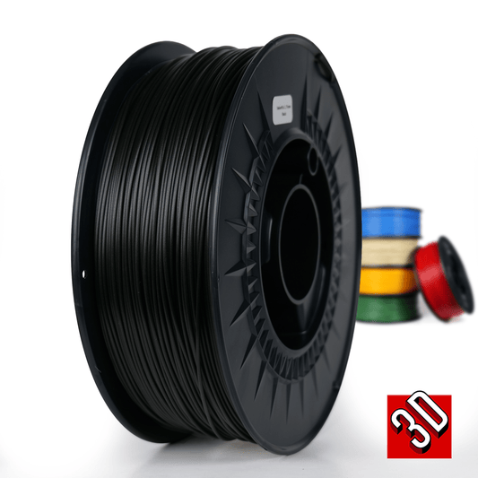 Negro - Filamento PLA económico - 1,75 mm, 4,5 kg 
