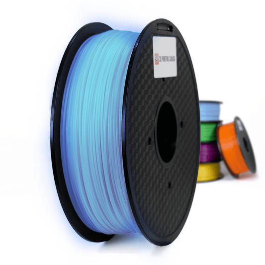 Resplandor en la oscuridad - Azul - Filamento PLA estándar - 1,75 mm, 1 kg 