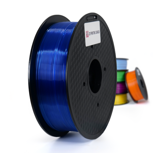 Azul transparente - Filamento PLA estándar - 1,75 mm, 1 kg 