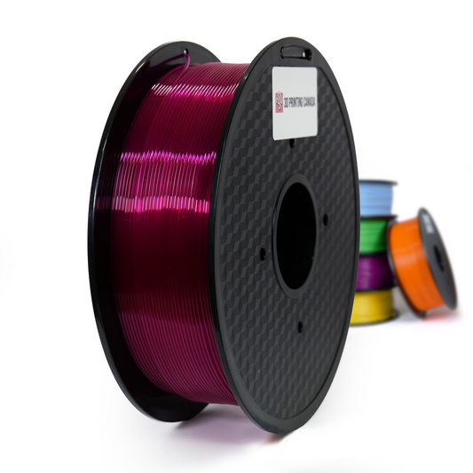 Púrpura transparente - Filamento PLA estándar - 1,75 mm, 1 kg 