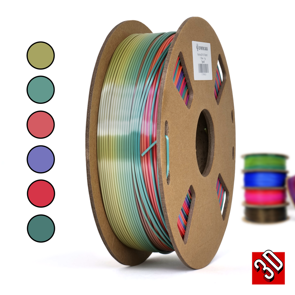 Tipo B - Filamento PLA Rainbow Silk - 1,75 mm, 1 kg