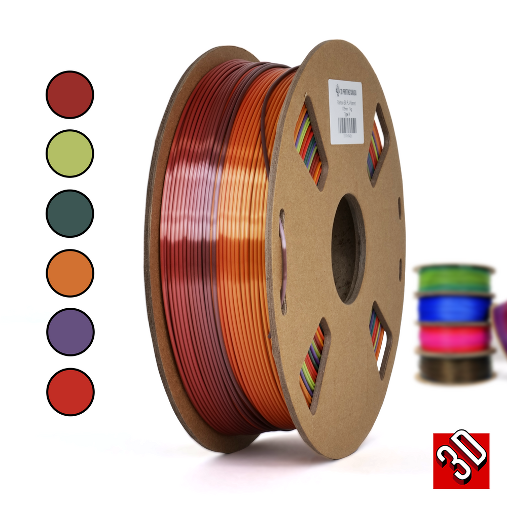 Tipo H - Filamento PLA Rainbow Silk - 1,75 mm, 1 kg
