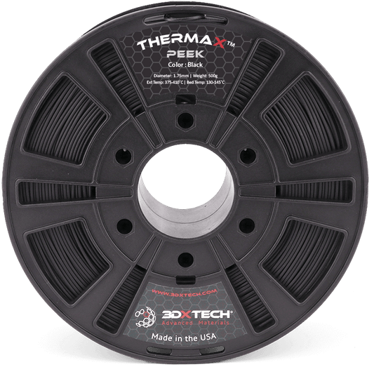 Negro - Filamento 3DXTech ThermaX™ PEEK de 1,75 mm - 0,5 kg