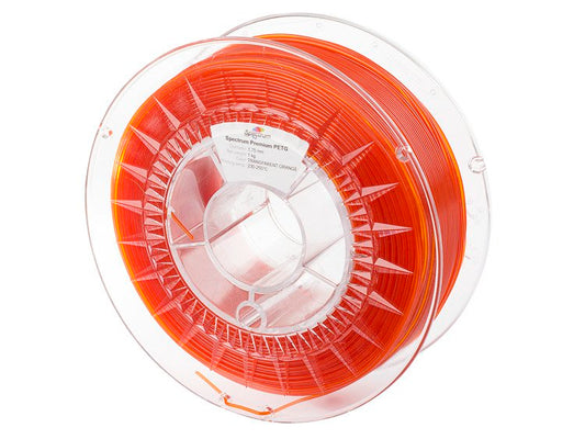 Naranja Transparente - Filamento PETG Spectrum 1.75mm - 1 kg